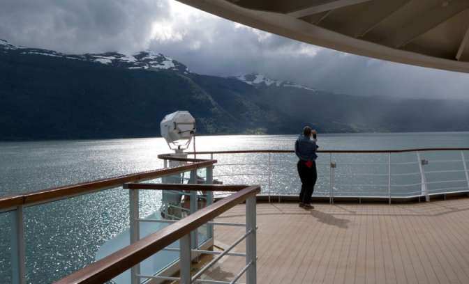Prachtig uitzicht aan dek bij Seabourn Quest